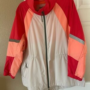 Talbots Red, Pink, and White Varsity Jacket
